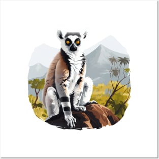 Adorable Lemur Posters and Art